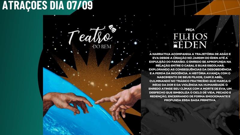 Teatro do Bem: Legacy School apresenta a peça “Filhos de Éden” na Expo Cristã 2024